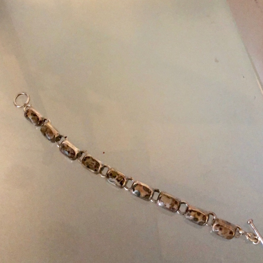 Silpada tiger jasper bracelet. Rare. B0016